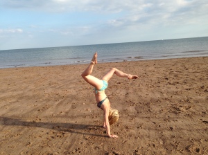 Handstand Exmouth Beach